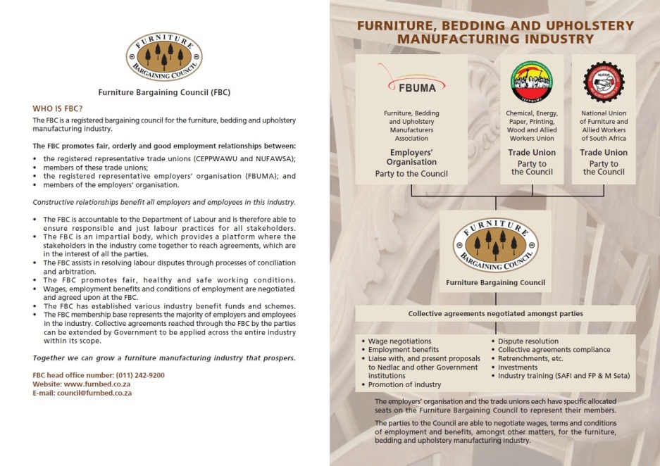 Furniture Bargaining Council Brochure